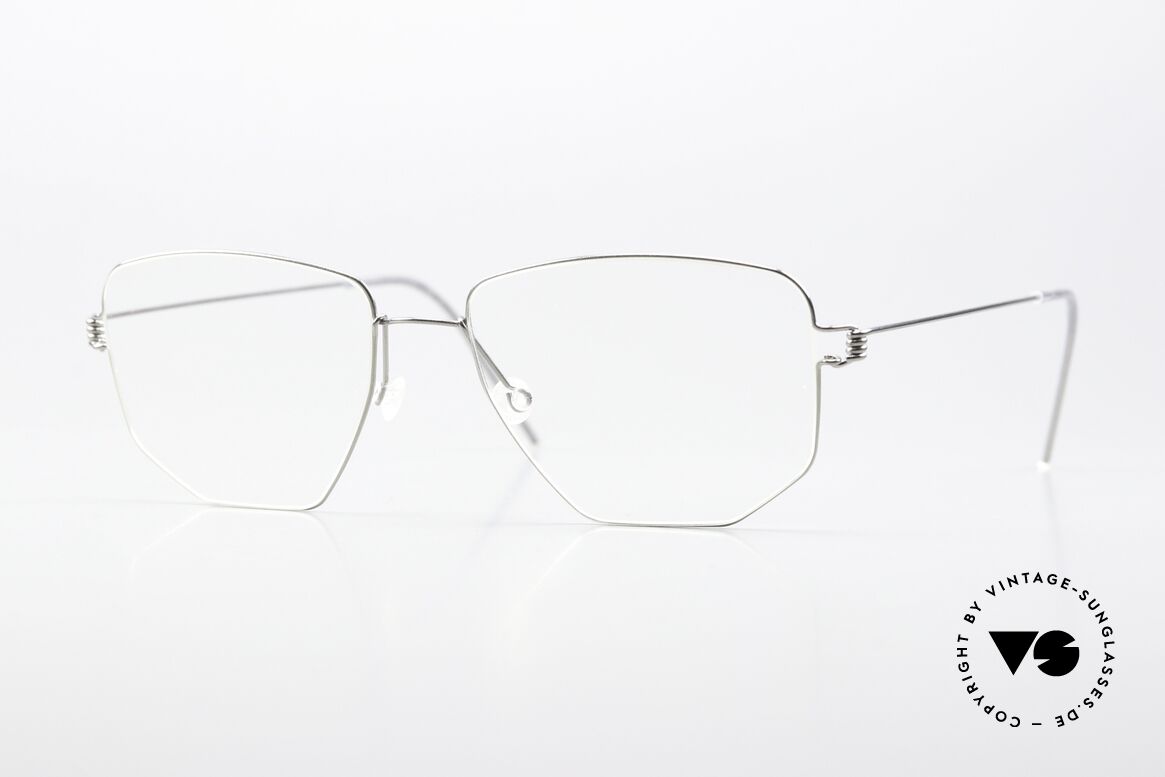 Lindberg Selim Air Titan Rim Square Frame Silver Unisex, square glasses by Lindberg of the Air Titanium series, Made for Men and Women