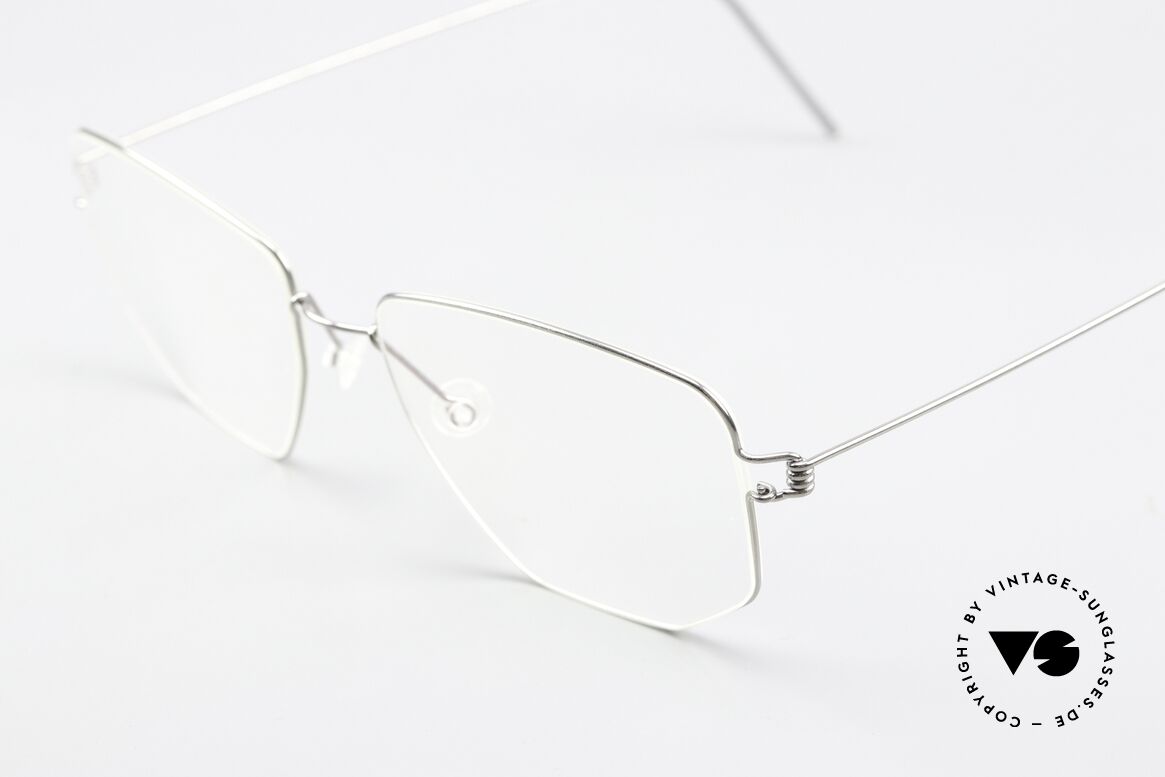Lindberg Selim Air Titan Rim Square Frame Silver Unisex, high-end, stylish & really innovative: grade 'vintage', Made for Men and Women