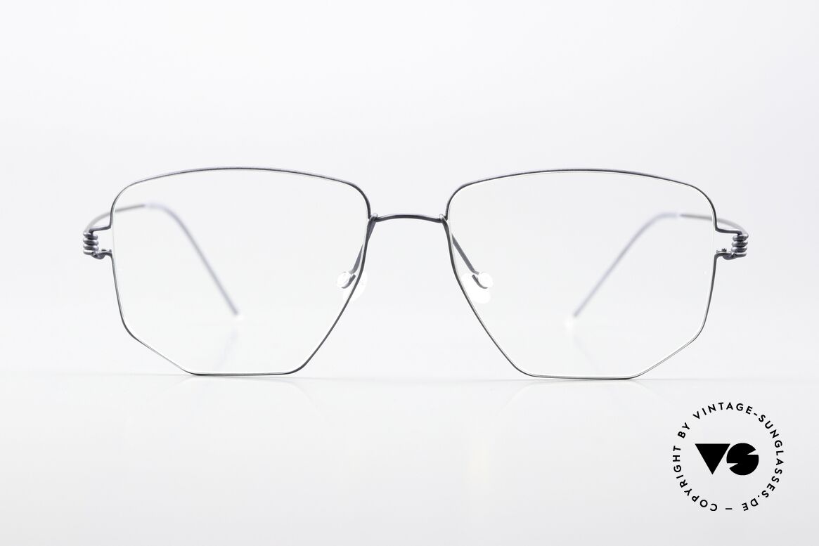 Lindberg Selim Air Titan Rim Square Frame Dark Blue, model Selim, size 53-16, 145, col U16 = matt dark blue, Made for Men and Women