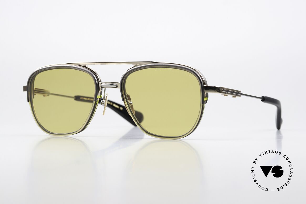 DITA Rikton Type 402 Yellow Chameleon Lenses, DITA Rikton Type 402, DTS117-54-01, GLD/BLK, 54/19, Made for Men