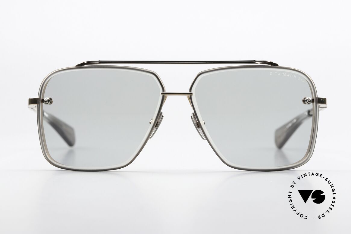 DITA Mach Six Men's Shades Square Pilot, men's LUXURY titanium sunglasses; made in Japan, Made for Men
