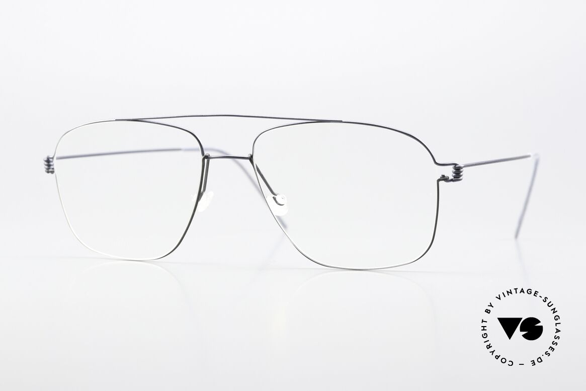 Lindberg Mikkel Air Titan Rim Men's Frame Square Pilot, men's glasses by Lindberg of the Air Titanium series, Made for Men