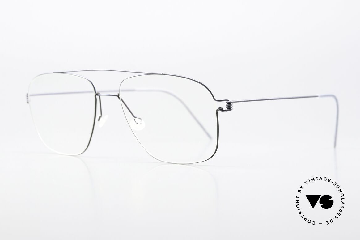 Lindberg Mikkel Air Titan Rim Men's Frame Square Pilot, striking designer eyeglasses: "square aviator style"!, Made for Men