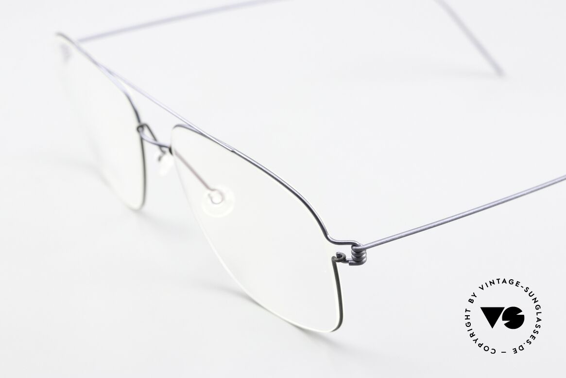 Lindberg Mikkel Air Titan Rim Men's Frame Square Pilot, high-end, stylish & really innovative: grade 'vintage', Made for Men