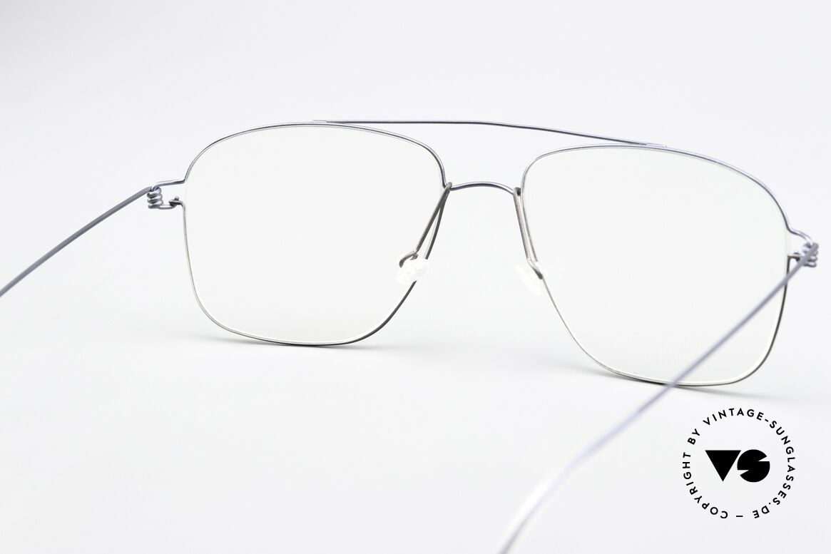 Lindberg Mikkel Air Titan Rim Men's Frame Square Pilot, Size: large, Made for Men