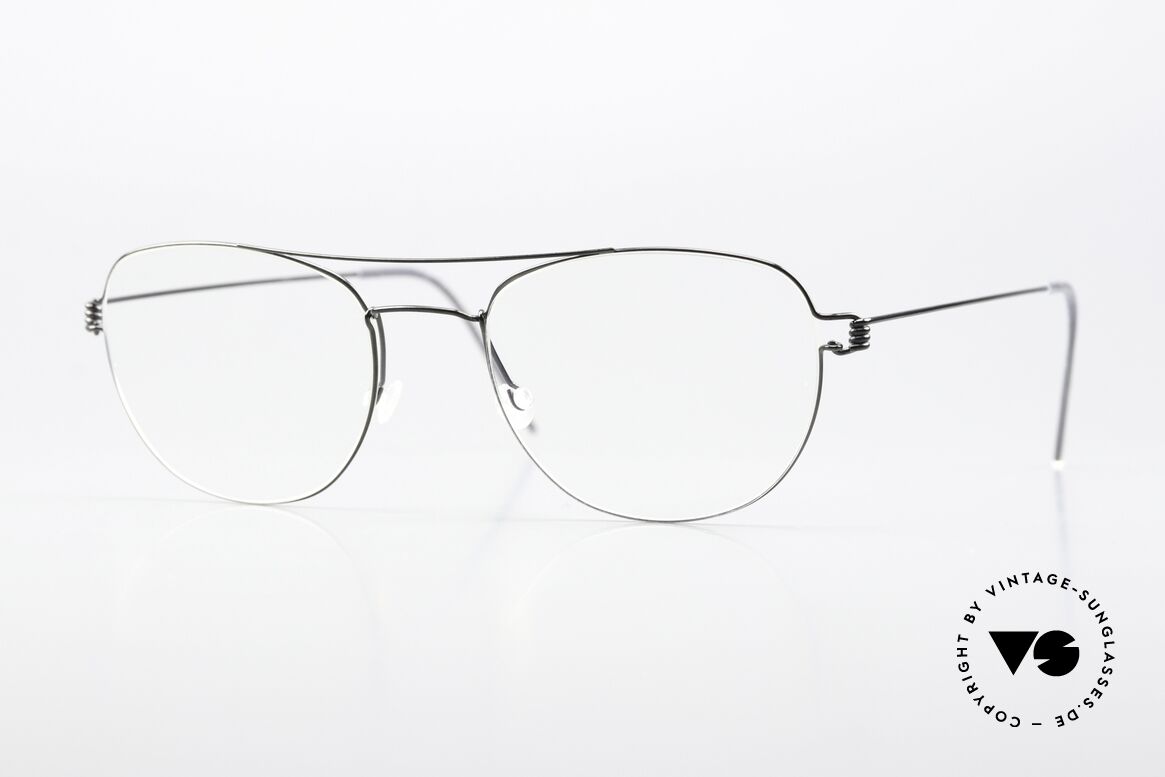 Lindberg Ole Air Titan Rim Round Aviator Design, aviator glasses by Lindberg of the Air Titanium series, Made for Men and Women