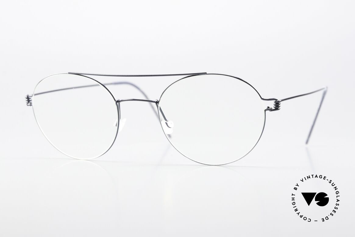 Lindberg Bruce 50 Air Titan Rim Polished Titanium Frame, LINDBERG Air Titan ladies glasses and men's glasses, Made for Men and Women