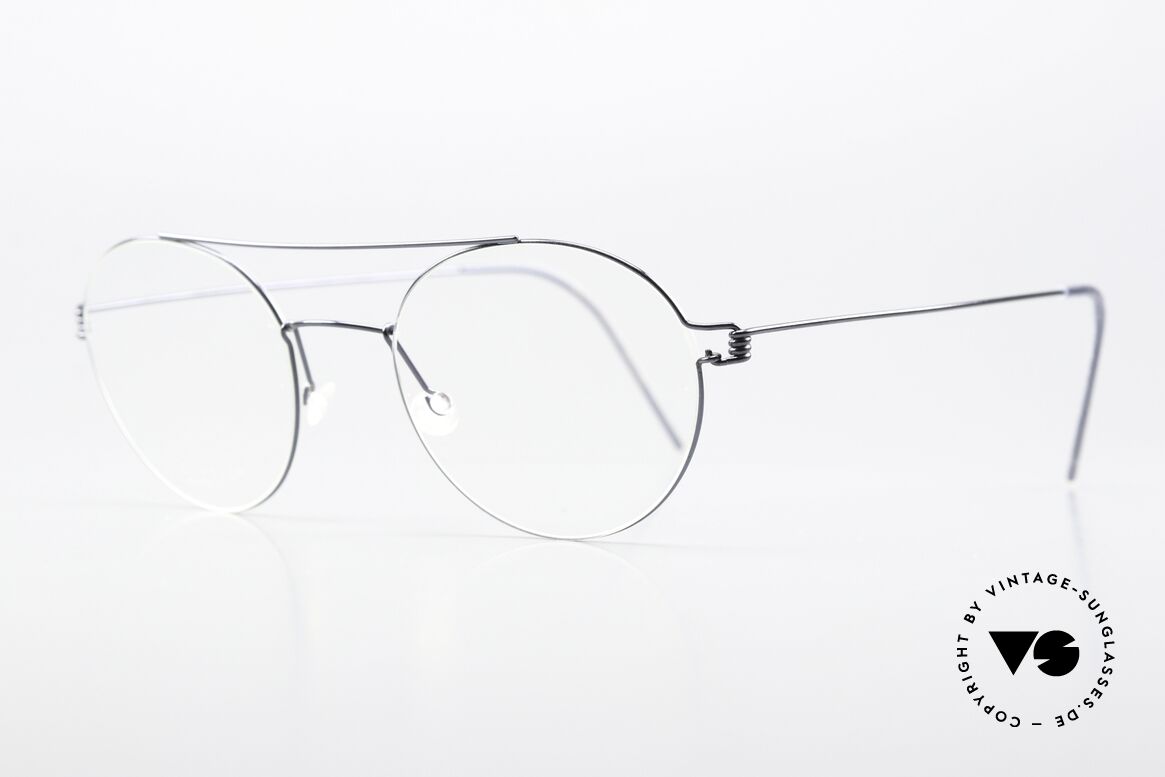 Lindberg Bruce 50 Air Titan Rim Polished Titanium Frame, in L size 50-21 (unisex); with 145mm temple length, Made for Men and Women