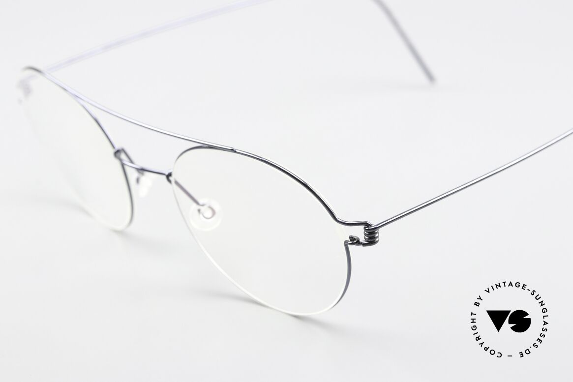 Lindberg Bruce 50 Air Titan Rim Polished Titanium Frame, unworn, NOS, with an original hard case by LINDBERG, Made for Men and Women