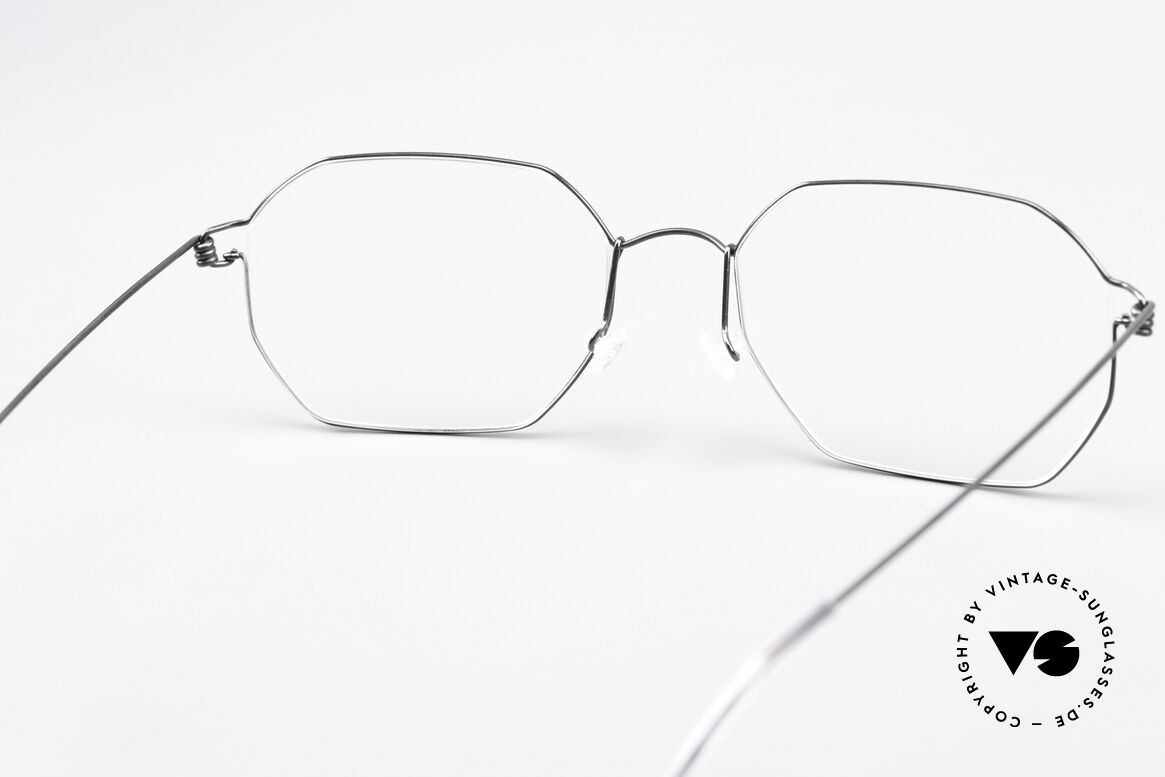 Lindberg Jeppe Air Titan Rim Square Frame Black Polished, Size: medium, Made for Men and Women