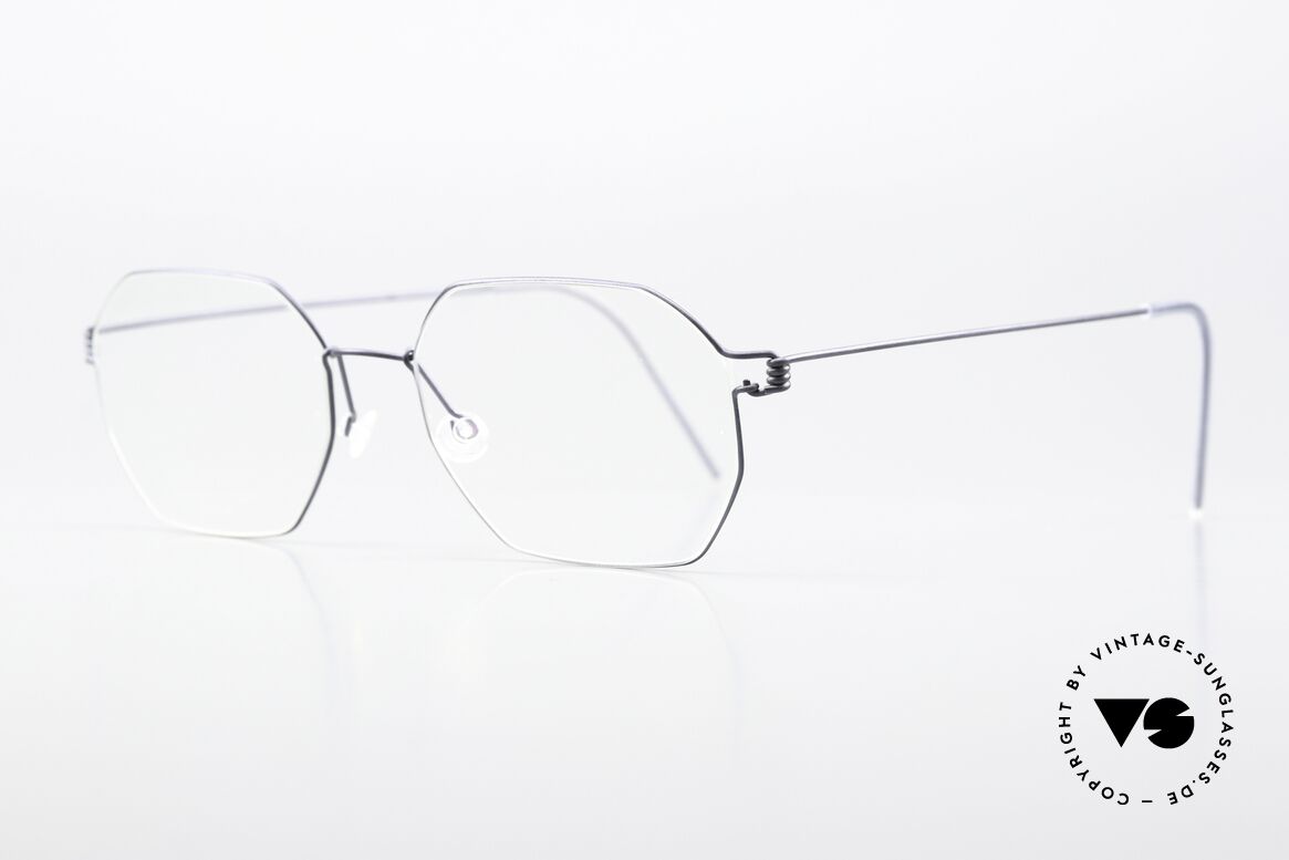 Lindberg Jeppe Air Titan Rim Square Frame Matt Gray, striking designer eyeglasses for ladies and gentlemen, Made for Men and Women