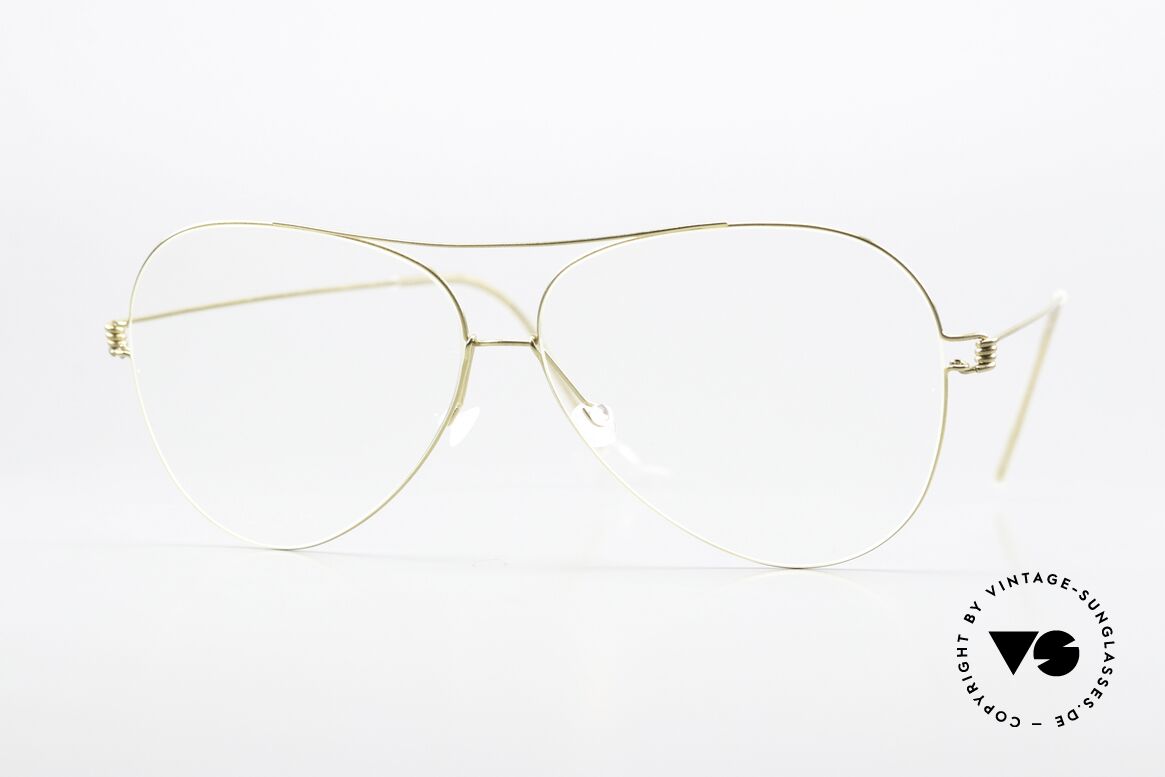 Lindberg Elvis Air Titan Rim Modified Aviator Style, LINDBERG Air Titan 'XL aviator' glasses, model Elvis, Made for Men