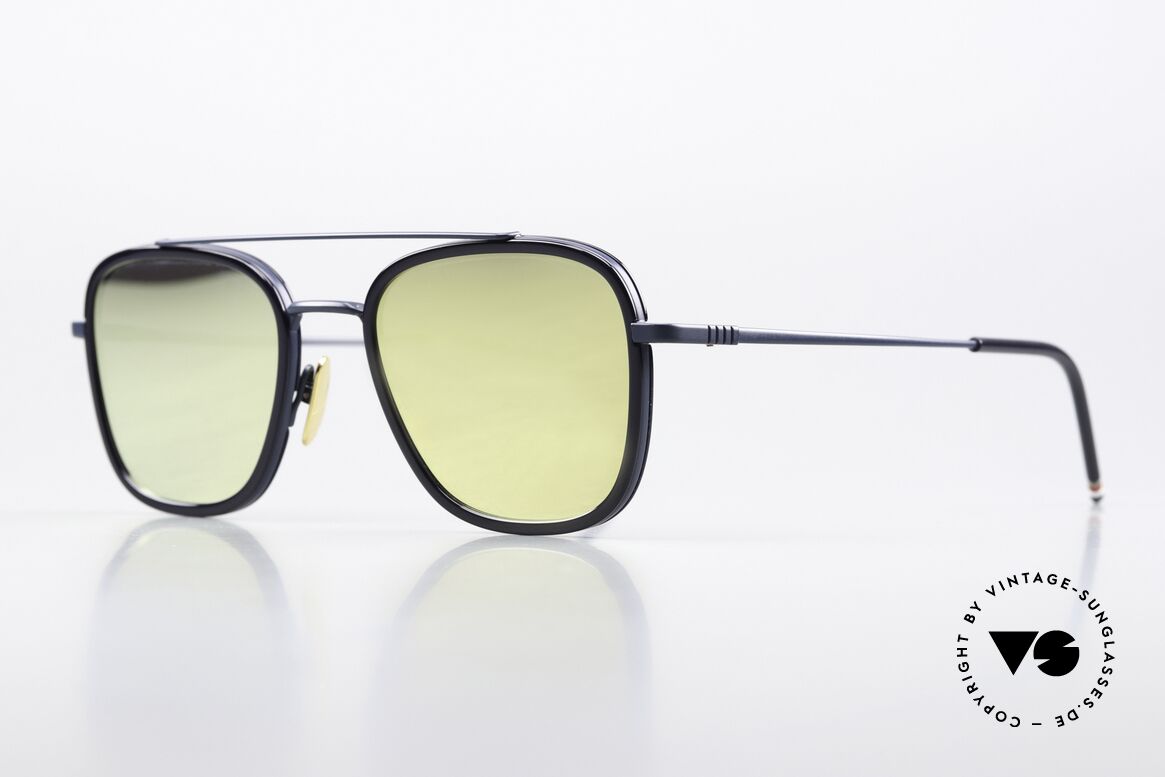 Thom Browne TBS800 Gold Mirrored Sun Lenses, really stylish & top-notch quality, made in Japan, Made for Men