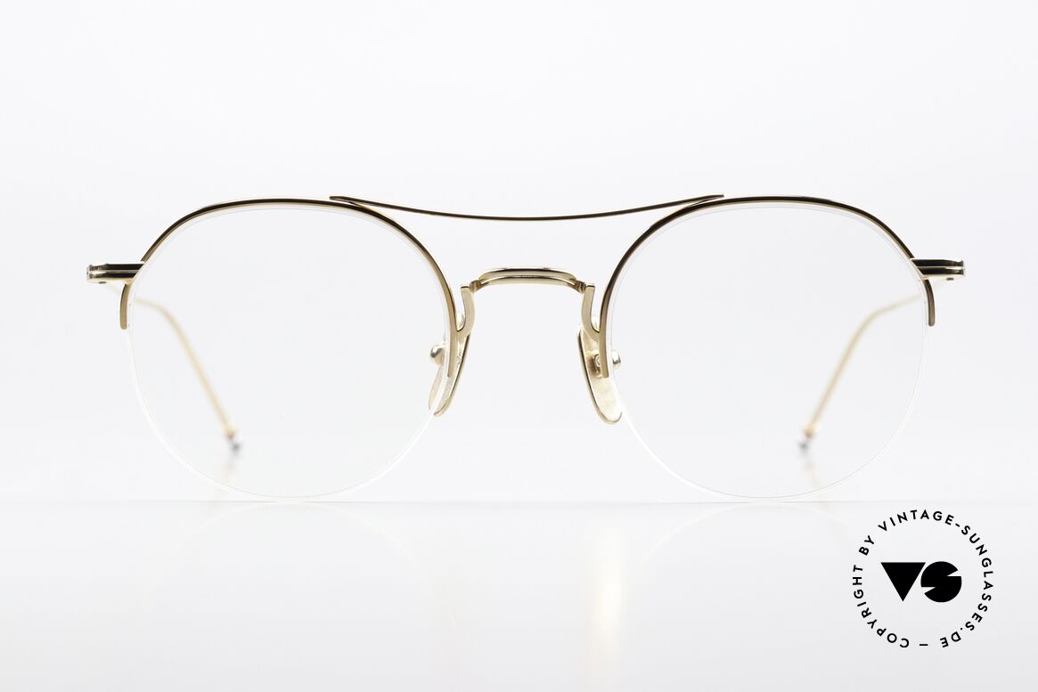 Thom Browne TB903 Nylor Titanium Eyewear, semi rimless (nylor) titanium frame in size 49-23, Made for Men