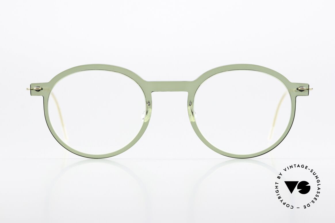 Lindberg 6586 NOW Designer Frame Translucent, PANTO model 6585, size 49/23, for ladies and gents, Made for Men and Women