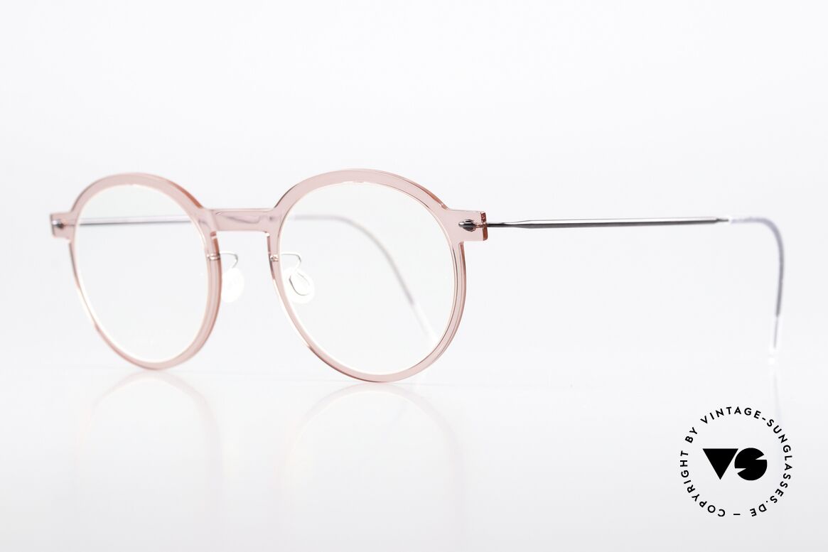 Lindberg 6586 NOW Panto Frame Translucent, high quality composite material & titanium temples, Made for Men and Women