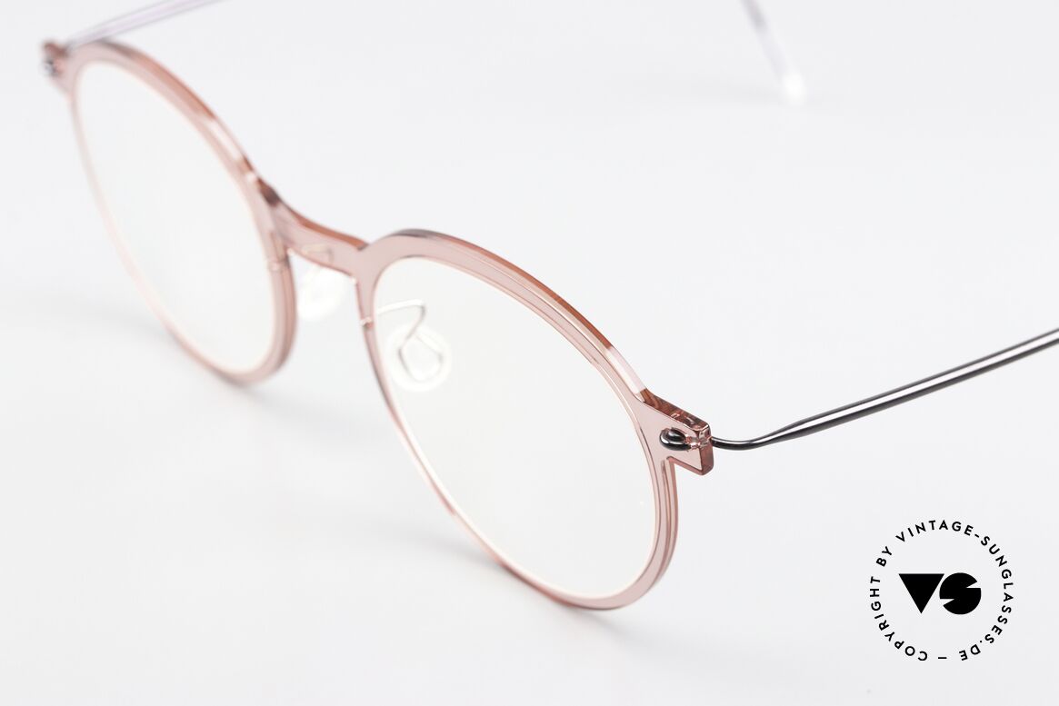 Lindberg 6586 NOW Panto Frame Translucent, wafer-thin semi-transparent front = pure lightness!, Made for Men and Women