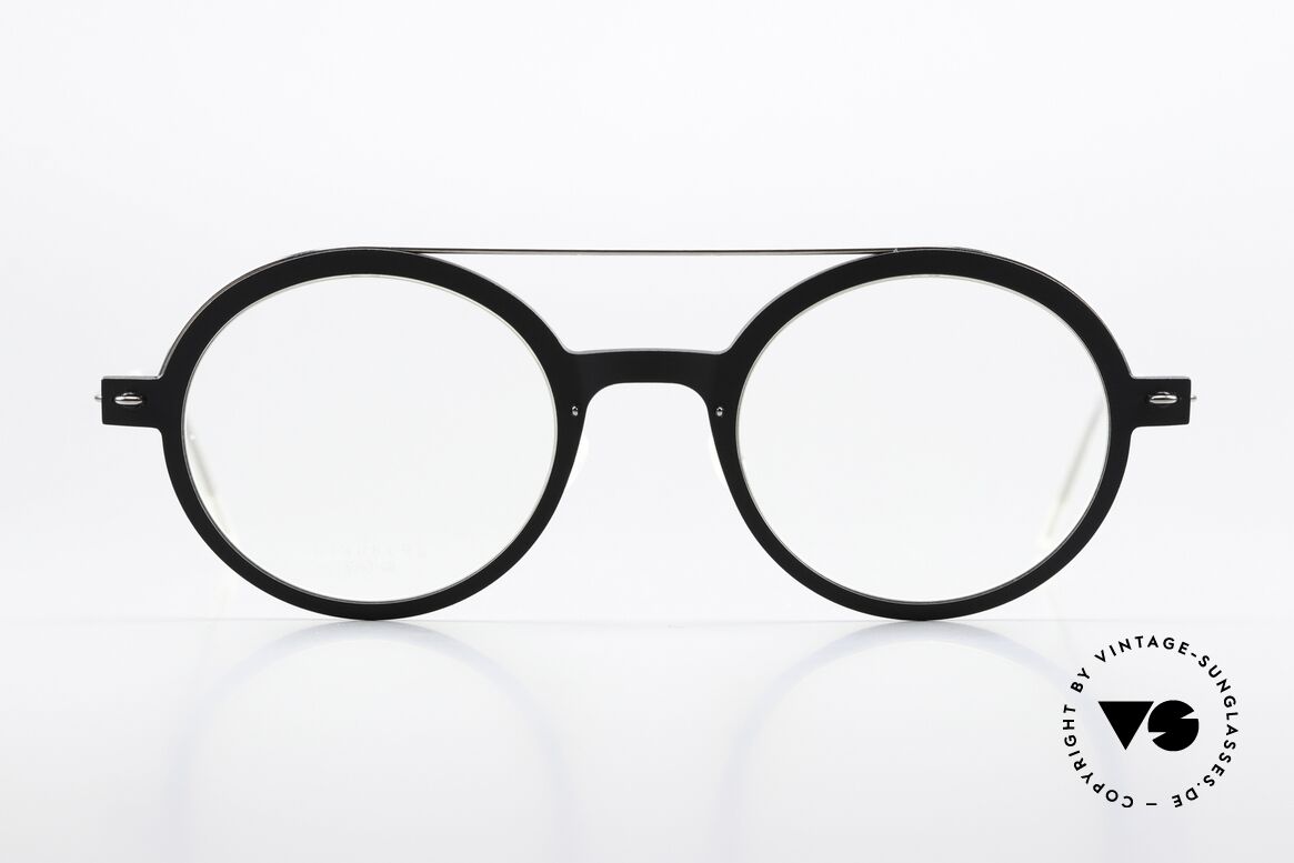 Lindberg 6543 48 NOW Black Silver Coloring, unisex mod. 6543 in size 48/22 with classic coloring, Made for Men and Women