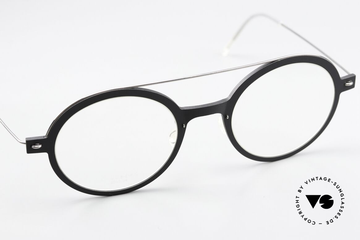 Lindberg 6543 48 NOW Black Silver Coloring, can already be described as 'vintage Lindberg' frame, Made for Men and Women