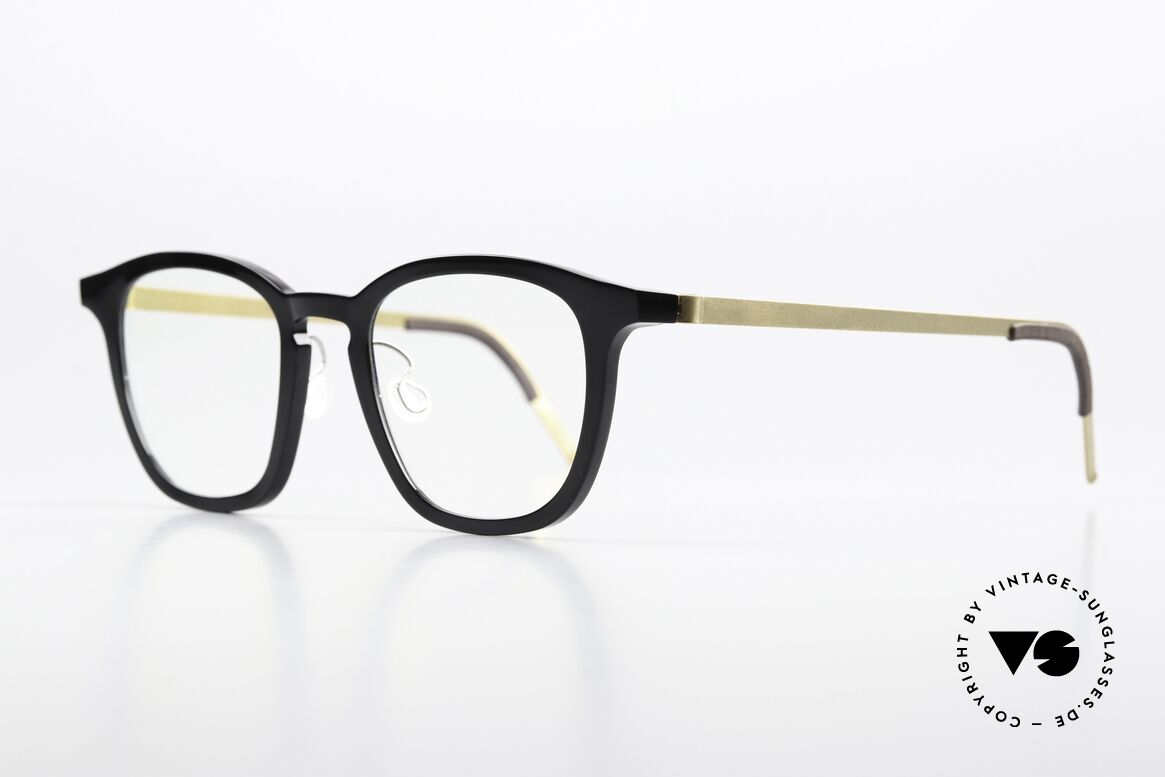 Lindberg 1047 Acetanium Frame Square Panto Unisex, great frame made of acetate & titanium combination, Made for Men and Women