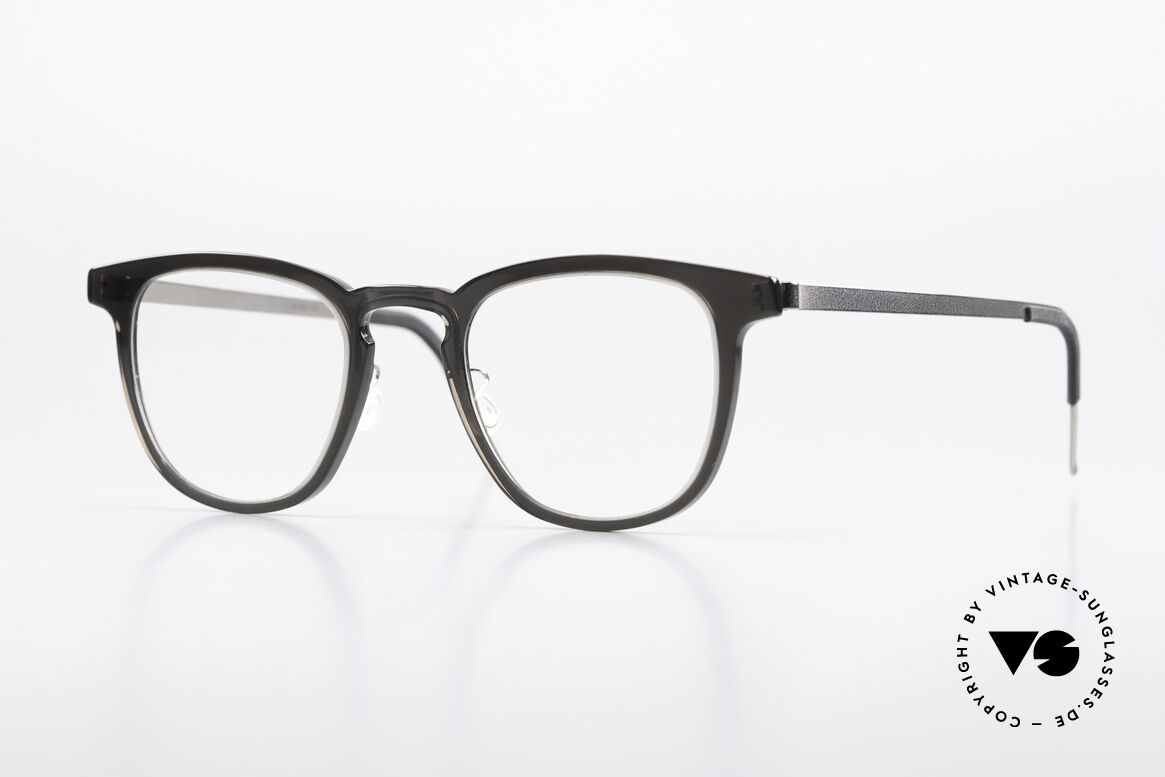 Lindberg 1252 Acetanium Designer Frame Gray Silver, Lindberg panto eyeglasses from the Acetanium series, Made for Men and Women