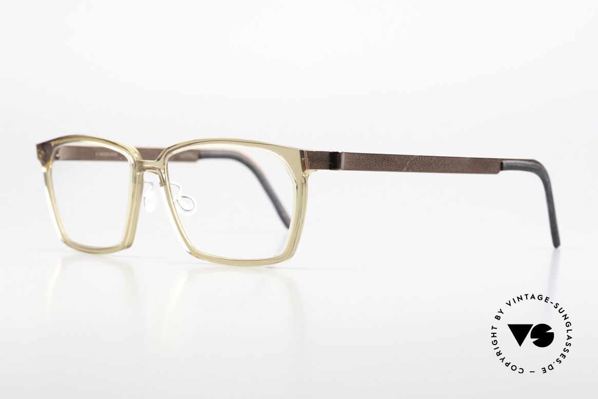 Lindberg 1264 Acetanium Square Translucid Frame, great frame made of acetate & titanium combination, Made for Men and Women