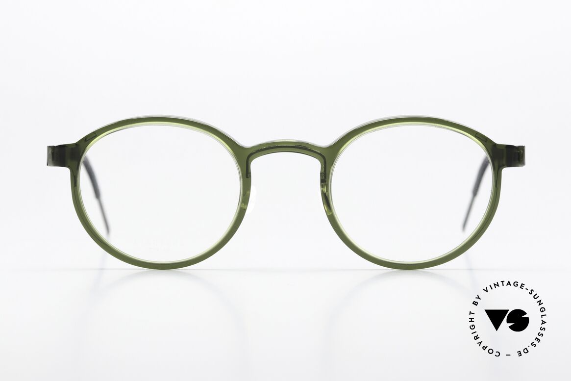 Lindberg 1014 48 Acetanium Panto Glasses Green Gray, timeless LINDBERG Acetanium frame in green & gray, Made for Men and Women