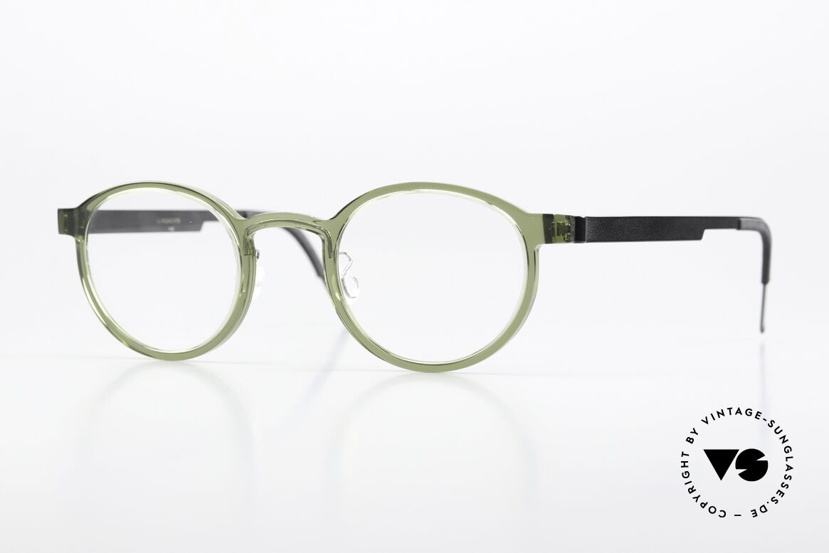 Lindberg 1014 46 Acetanium Green Gray Panto Glasses, timeless LINDBERG Acetanium frame in green & gray, Made for Men and Women