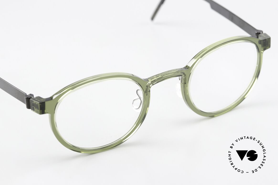 Lindberg 1014 46 Acetanium Green Gray Panto Glasses, simply timeless, stylish & innovative: grade 'vintage', Made for Men and Women