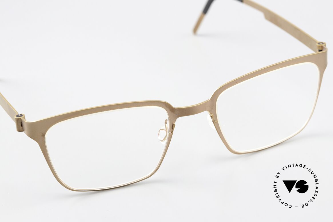 Lindberg 9627 Strip Titanium Bronze Copper Finish, unworn, NOS, with an original hard case by Lindberg, Made for Men and Women