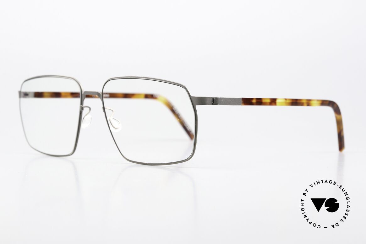 Lindberg 9635 Strip Titanium Frame With Acetate Temples, light as a feather but extremely stable & very durable, Made for Men and Women