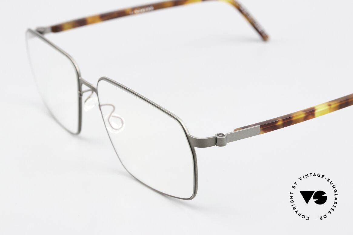 Lindberg 9635 Strip Titanium Frame With Acetate Temples, stylish women's glasses and men's eyeglasses likewise, Made for Men and Women