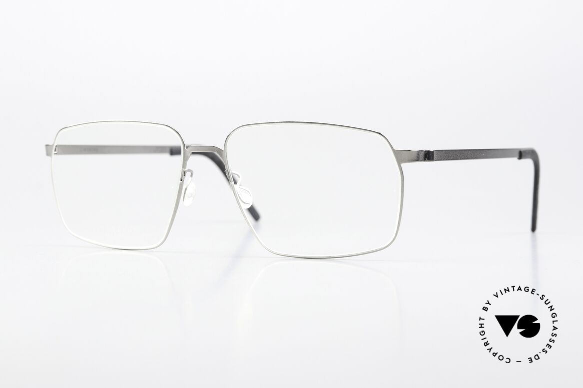 Lindberg 9635 Strip Titanium Titan Frame Polished Silver, striking LINDBERG Strip Titanium designer eyewear, Made for Men and Women