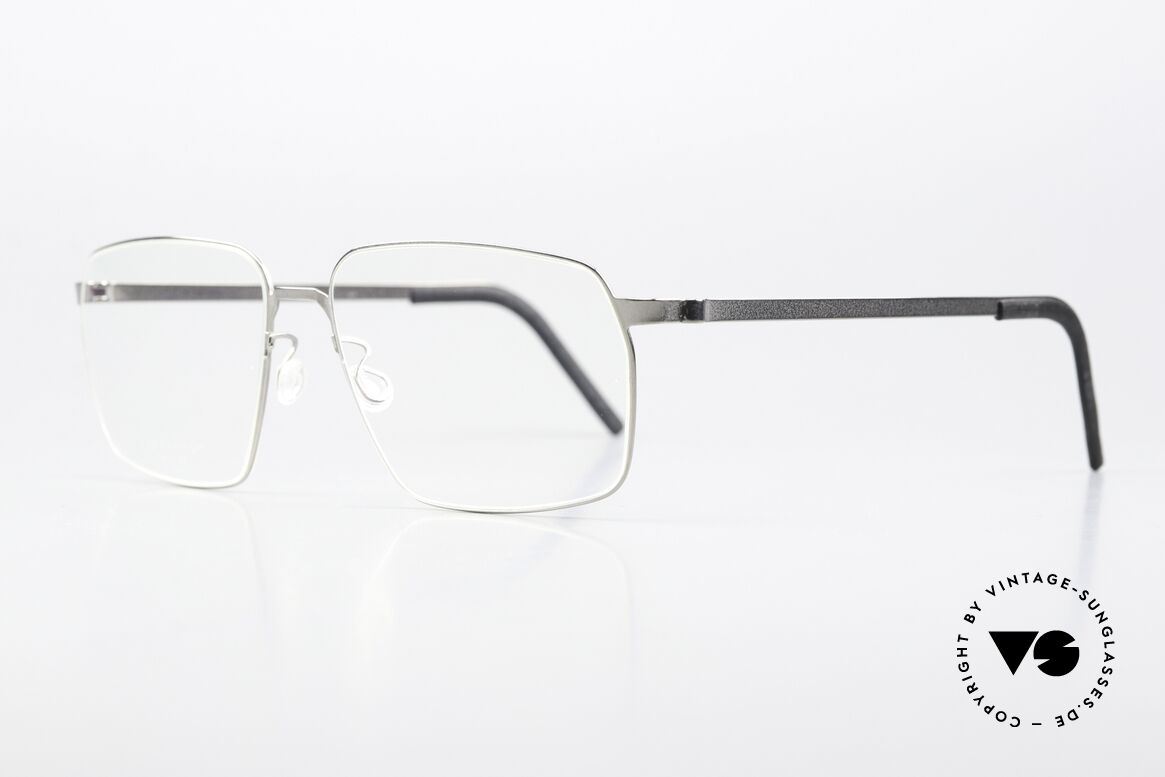 Lindberg 9635 Strip Titanium Titan Frame Polished Silver, light as a feather but extremely stable & very durable, Made for Men and Women
