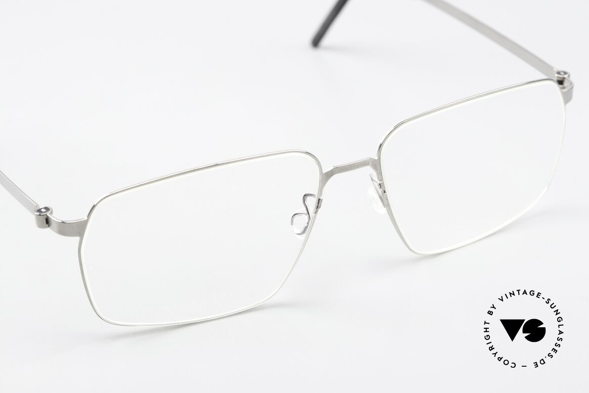 Lindberg 9635 Strip Titanium Titan Frame Polished Silver, unworn, NOS, with an original hard case by Lindberg, Made for Men and Women