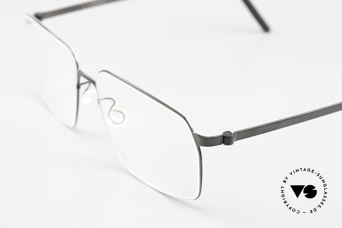 Lindberg 9635 Strip Titanium Titan Frame Polished Black, stylish women's glasses and men's eyeglasses likewise, Made for Men and Women