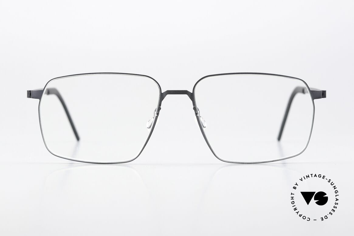 Lindberg 9635 Strip Titanium Titan Frame Blue-Gray Matt, model 9635 in size 56/15; color U16: blue-gray matt, Made for Men and Women