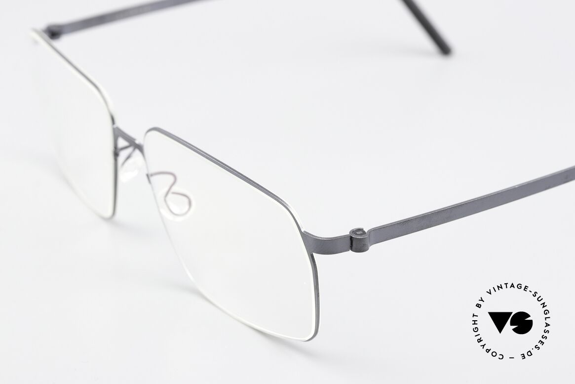 Lindberg 9635 Strip Titanium Titan Frame Blue-Gray Matt, stylish women's glasses and men's eyeglasses likewise, Made for Men and Women