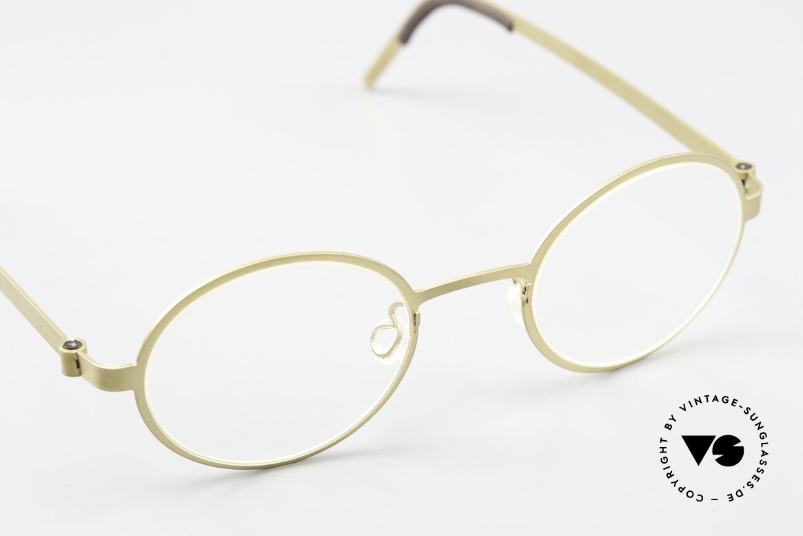 Lindberg 9587 Strip Titanium Round Glasses Men & Women, unworn, new old stock with original case by Lindberg, Made for Men and Women