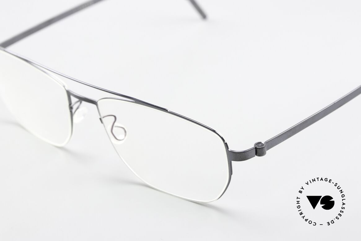 Lindberg 9618 Strip Titanium Polished Gray Eyeglasses, bears the predicate "true VINTAGE LINDBERG" for us, Made for Men and Women