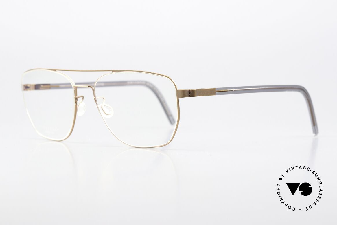 Lindberg 9622 Strip Titanium Frame With Acetate Temples, light as a feather but extremely stable & very durable, Made for Men and Women