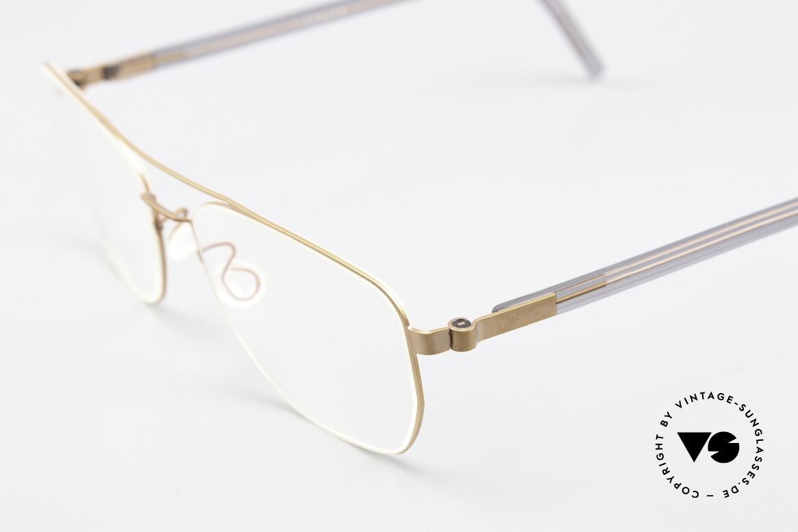 Lindberg 9622 Strip Titanium Frame With Acetate Temples, stylish women's glasses and men's eyeglasses likewise, Made for Men and Women