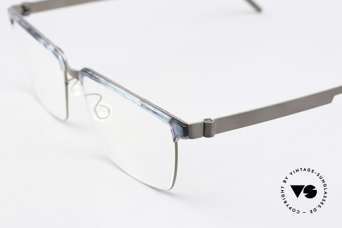 Lindberg 9841 Strip Titanium Square Eyewear For Men, bears the predicate "true VINTAGE LINDBERG" for us, Made for Men