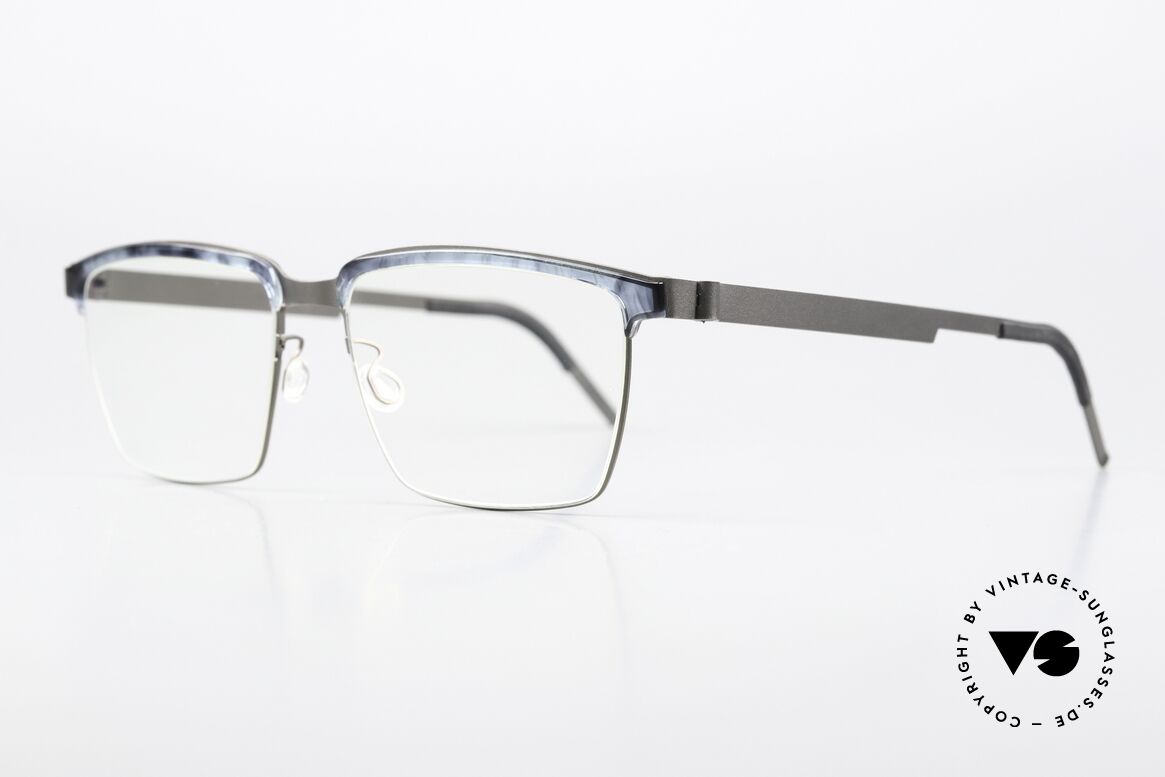 Lindberg 9841 Strip Titanium Square Eyewear For Men, men's model 9841, size 55-17, temple 135m, col. 10, Made for Men
