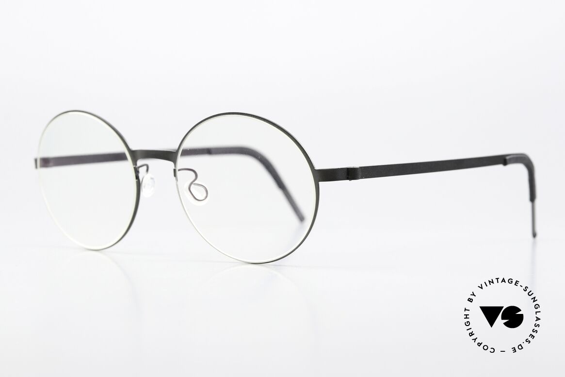 Lindberg 9580 Strip Titanium Designer Frame Matt Black, light as a feather but extremely stable & very durable, Made for Men and Women