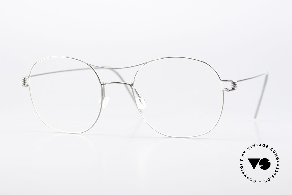 Lindberg Rasmus 49 Air Titan Rim Classic Frame Silver Polished, classic glasses by Lindberg of the Air Titanium series, Made for Men and Women