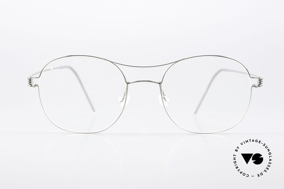 Lindberg Rasmus 49 Air Titan Rim Classic Frame Silver Polished, mod. Rasmus, size 49-19, 145, col P10: polished silver, Made for Men and Women