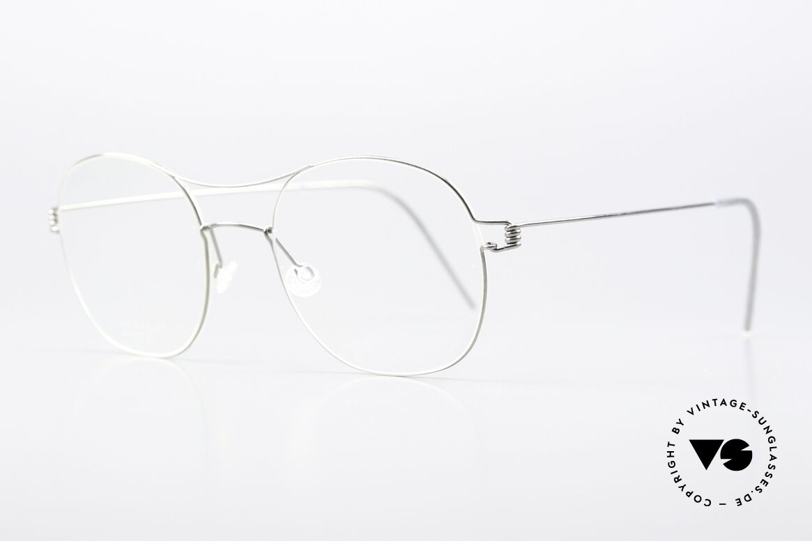 Lindberg Rasmus 49 Air Titan Rim Classic Frame Silver Polished, elegant designer eyeglasses for ladies and gentlemen, Made for Men and Women