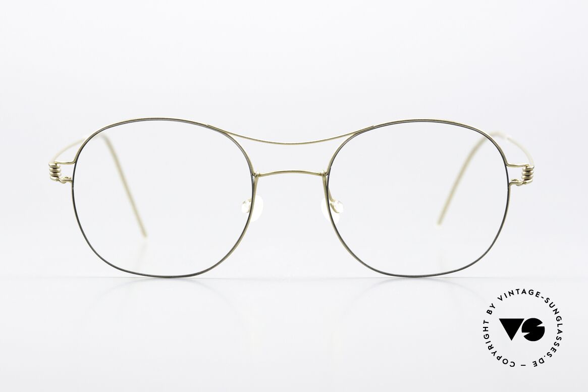 Lindberg Rasmus 49 Air Titan Rim Classic Frame Matt Gold, model Rasmus, size 49-19, 145, color GT = matt gold, Made for Men and Women