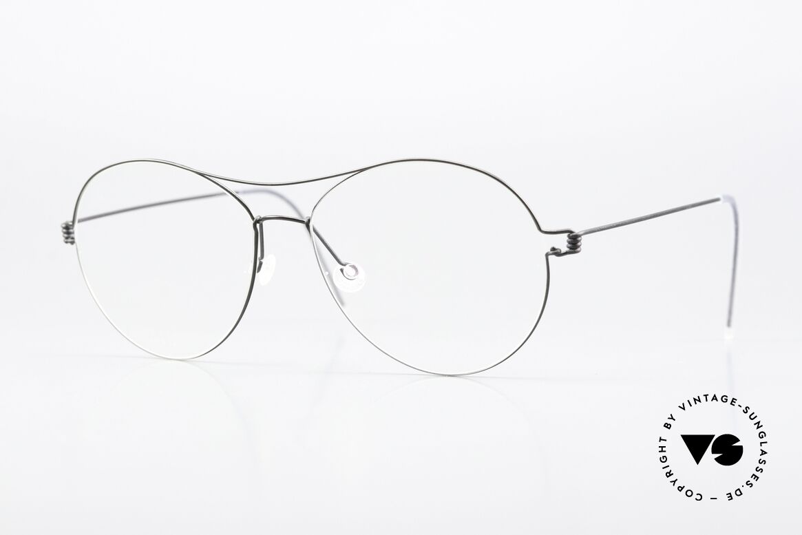 Lindberg April Air Titan Rim Matt Black Titanium Frame, interesting LINDBERG Air Titanium Rim eyeglasses, Made for Women